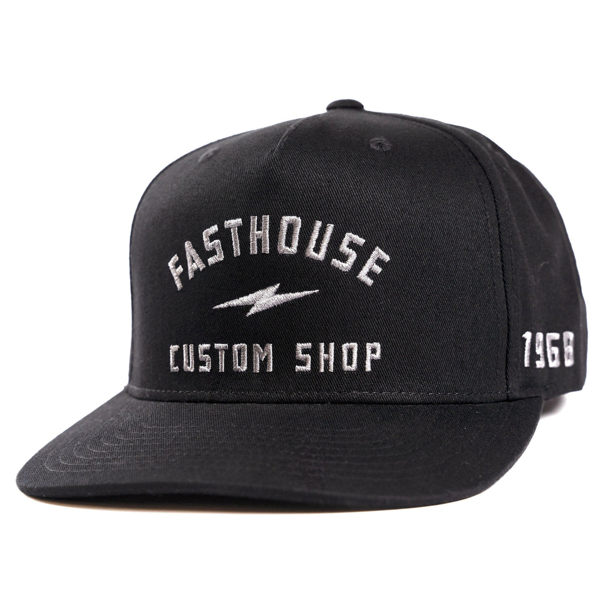 Fasthouse Fundamental Hat 2022: Black One Size