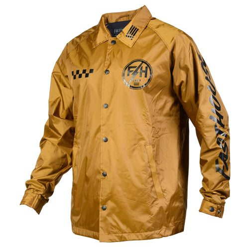 Fasthouse Retrograde Coaches Jacket: Vintage Gold S