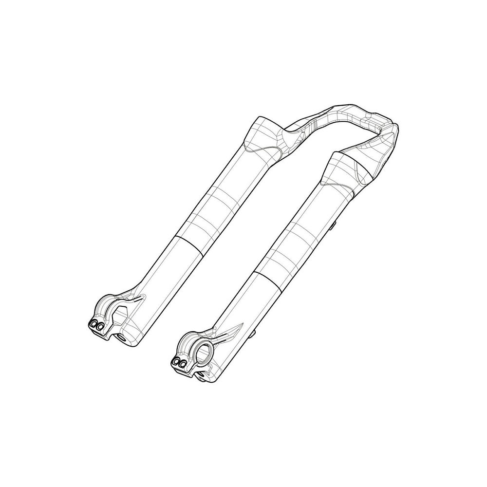 Manitou Fork Outer Leg Assembly 26 Gloss Black