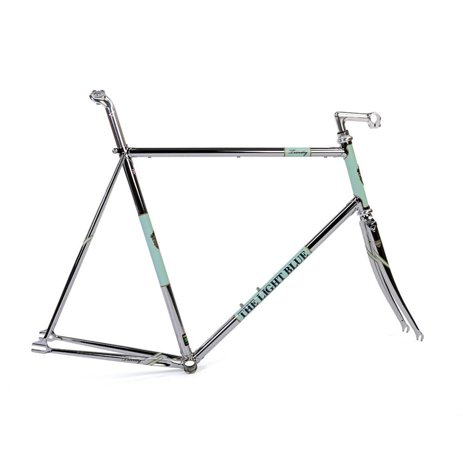 Light Blue Sport Trinity Track Frameset Chrome 62cm