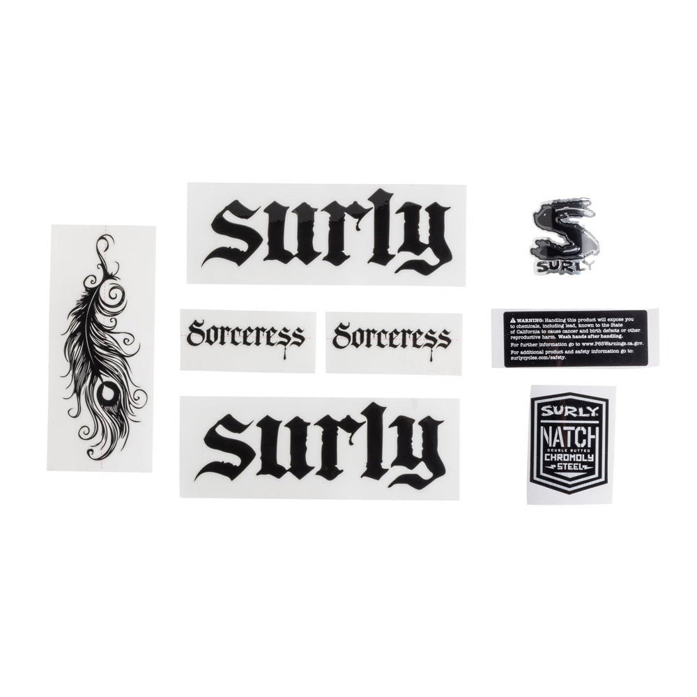 Surly - Bikes/Frames Frame Decal Kit Sorceress HB Black