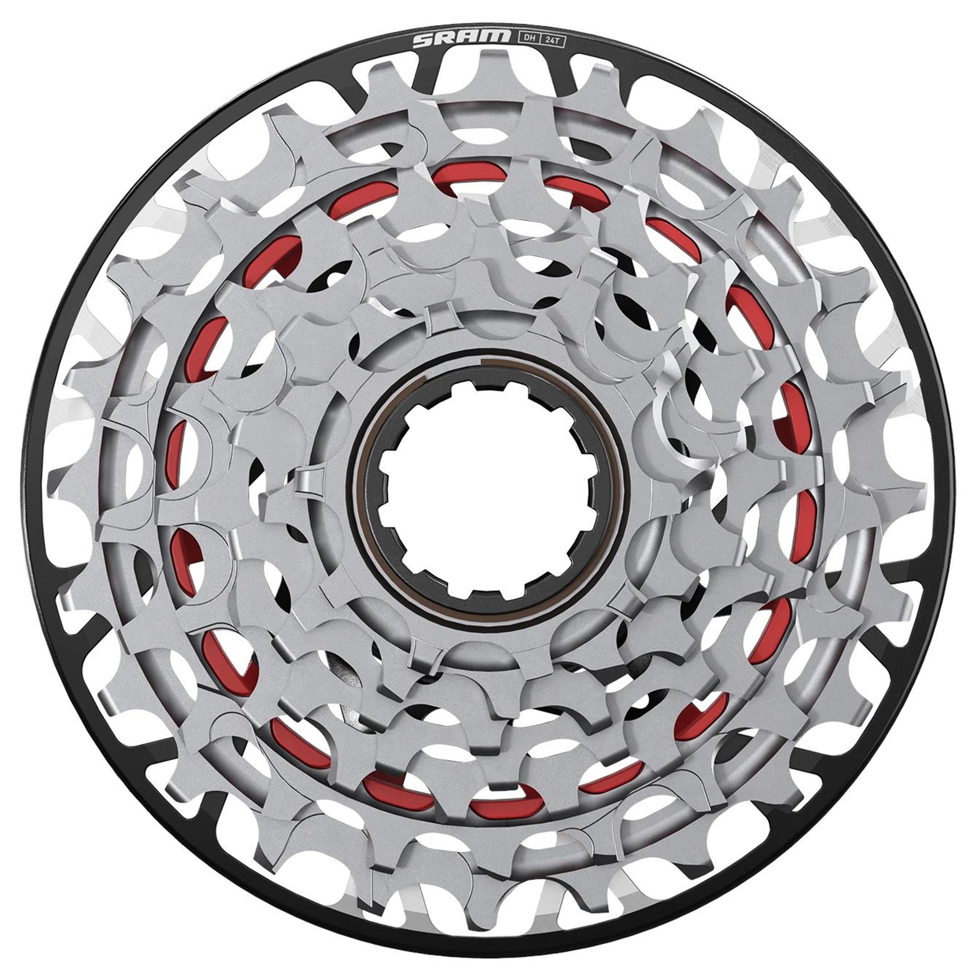 SRAM Cassette XS-797 T-Type 7 Speed Downhill XD:  10-24 (FOR SLIM DRIV