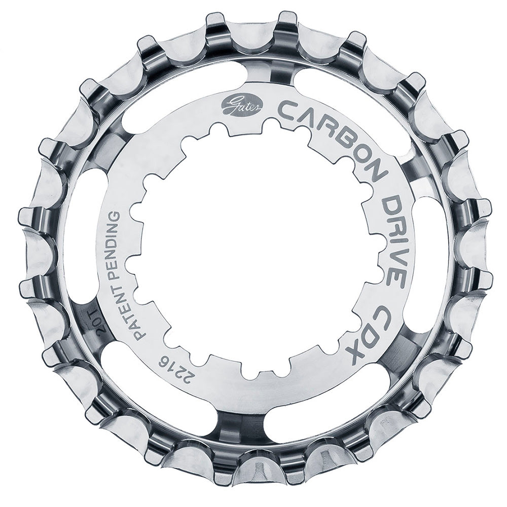 Gates Carbon Drive CDX 9-Spline Sprockets Silver 20T