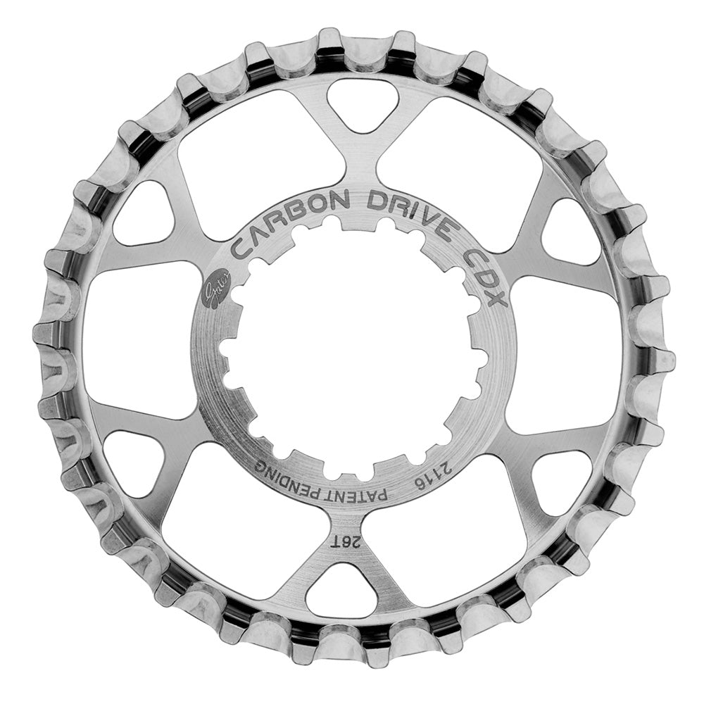 Gates Carbon Drive CDX 9-Spline Sprockets Silver 26T
