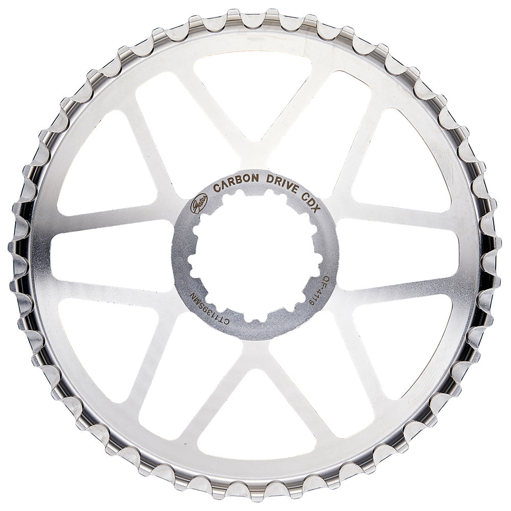 Gates Carbon Drive CDX 9-Spline Sprockets Silver 39T