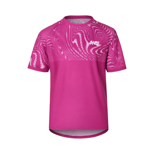 Giro Youth Roust Short Sleeve Mtb Jersey 2023: Pink Ripple S