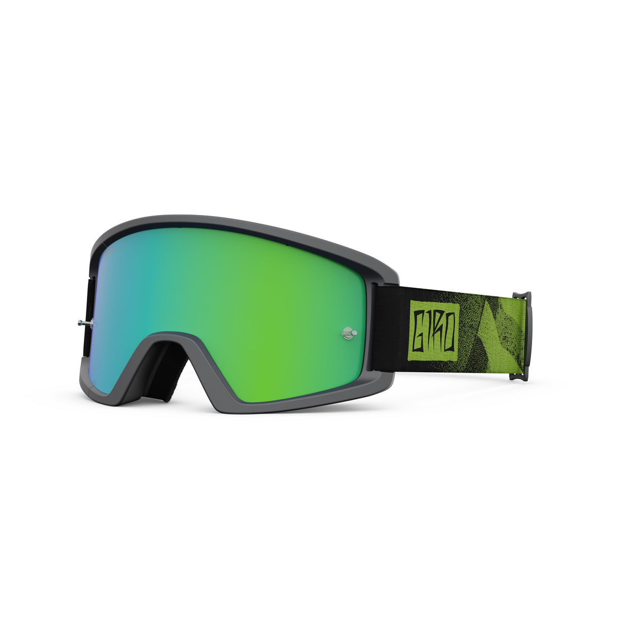 Giro Tazz Mtb Goggles 2021: Black/Anodized Lime  Loden Green/Clear Adult