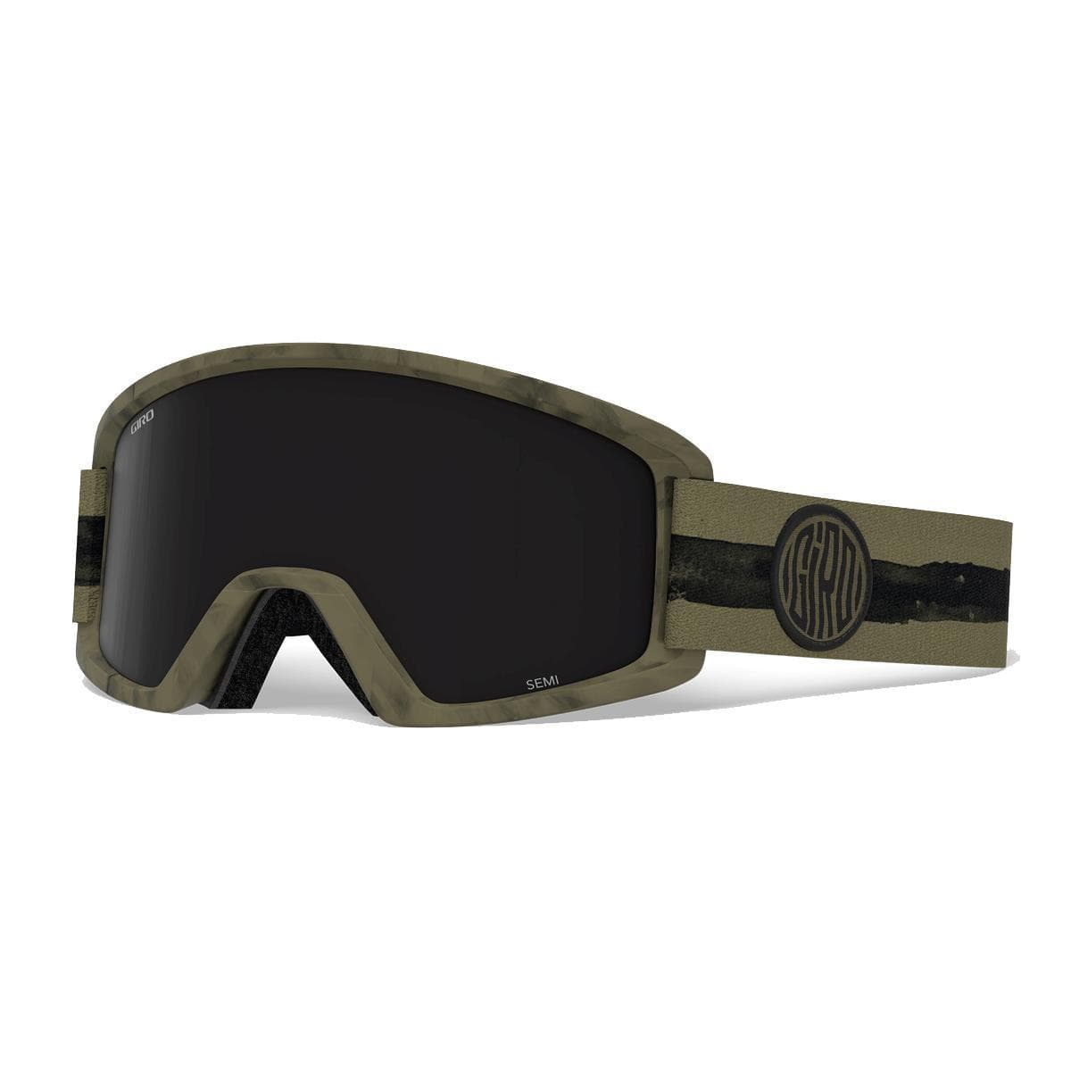 Giro Semi Snow Goggle 2024: Space Green Retro Sport - Ult Black/Yell Medium Frame