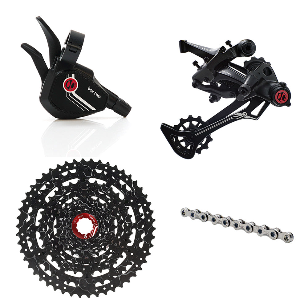 BOX MTB Box Two P9 X-Wide Single Shift E-Bike Groupset Black 9sp