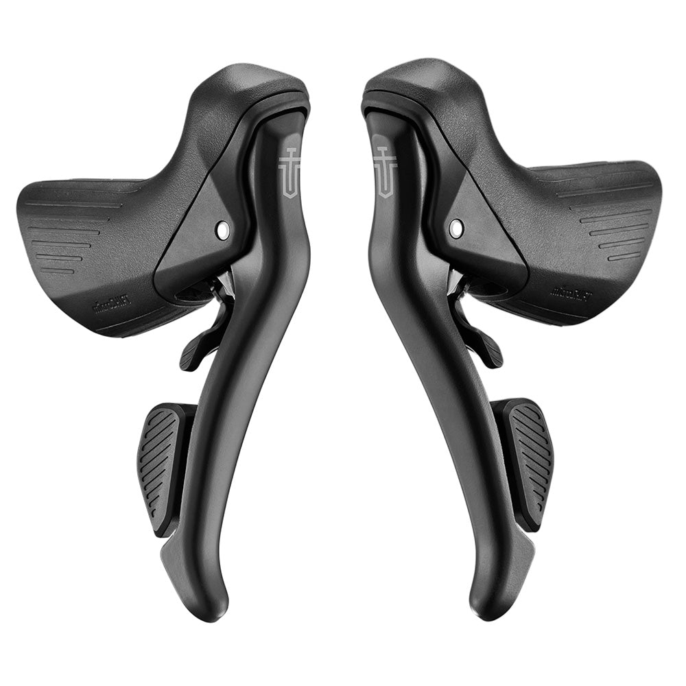 MicroSHIFT Sword Black Drop Bar Shifters Ð 9 speed Black 9sp 2X