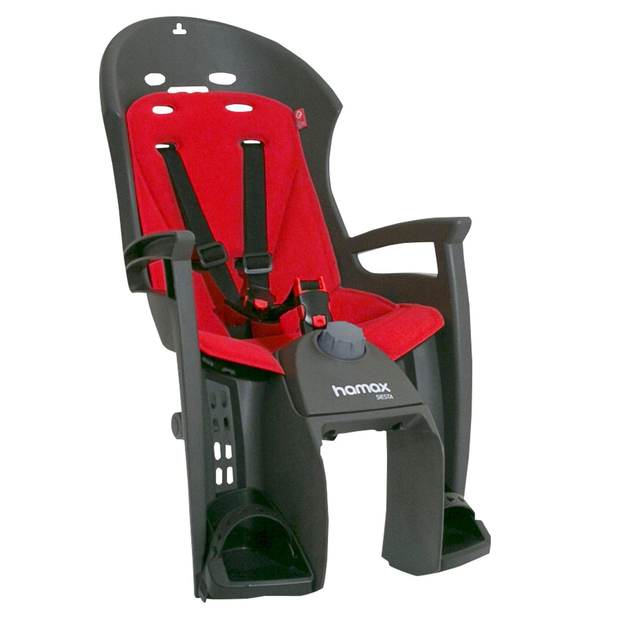 Hamax Siesta Child Bike Seat Pannier Rack Version: Grey/Red