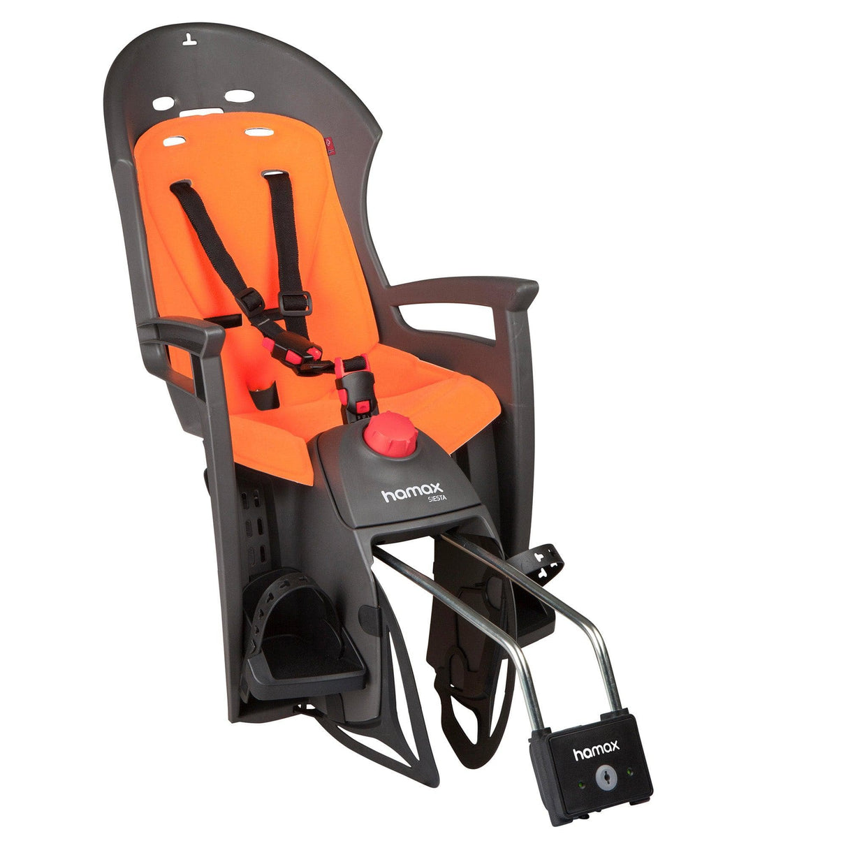 Hamax Siesta Child Bike Seat: Grey/Orange
