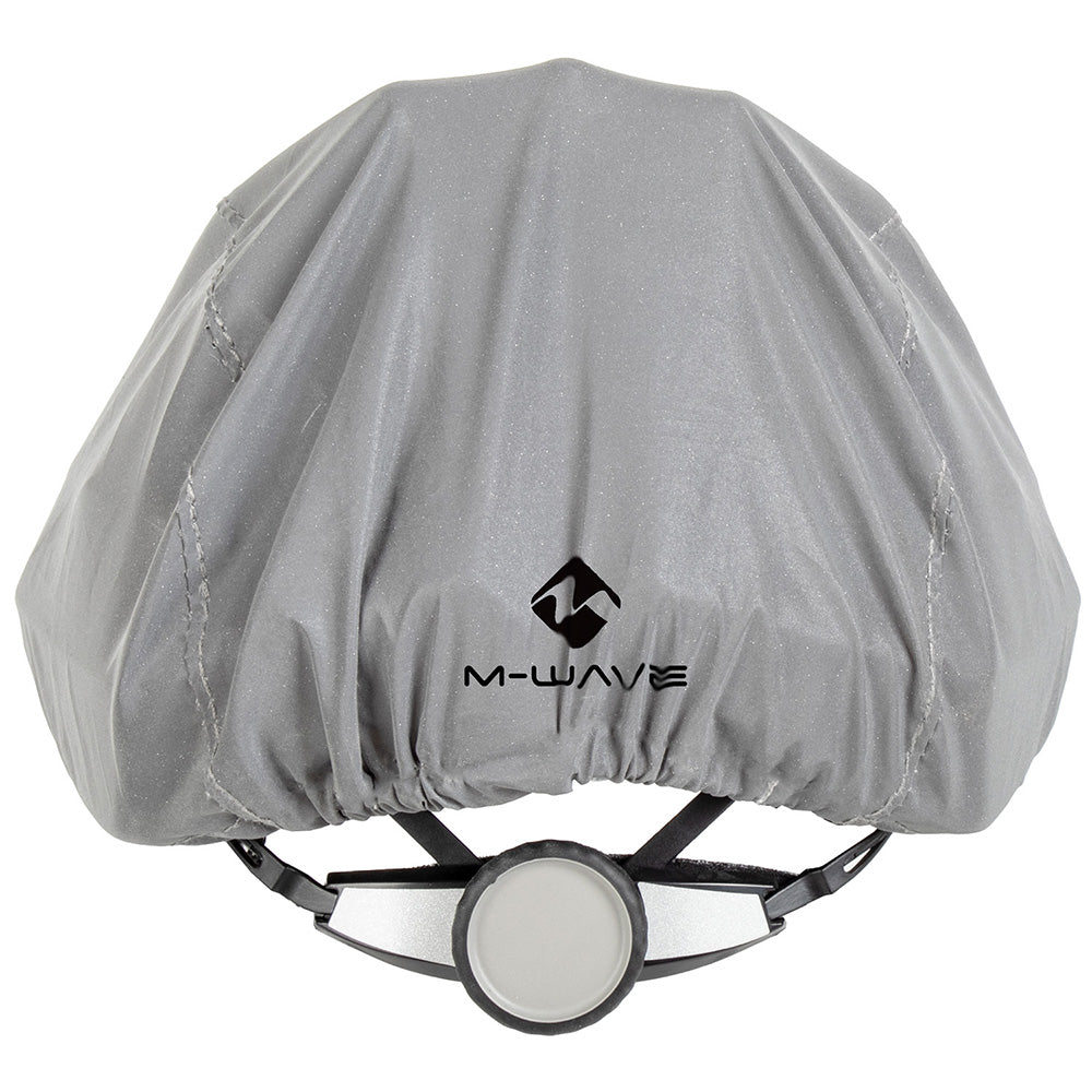 M-Wave Reflective Adult Helmet Cover Silver Adult