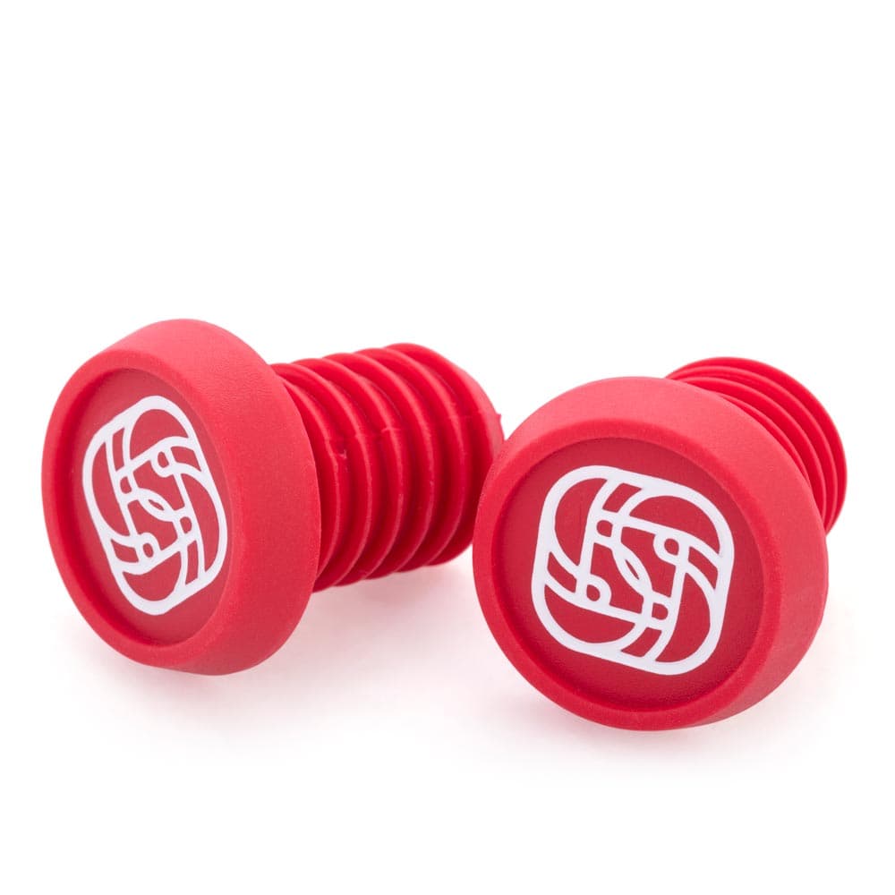 Gusset Grips BMX Push-In plugs Red
