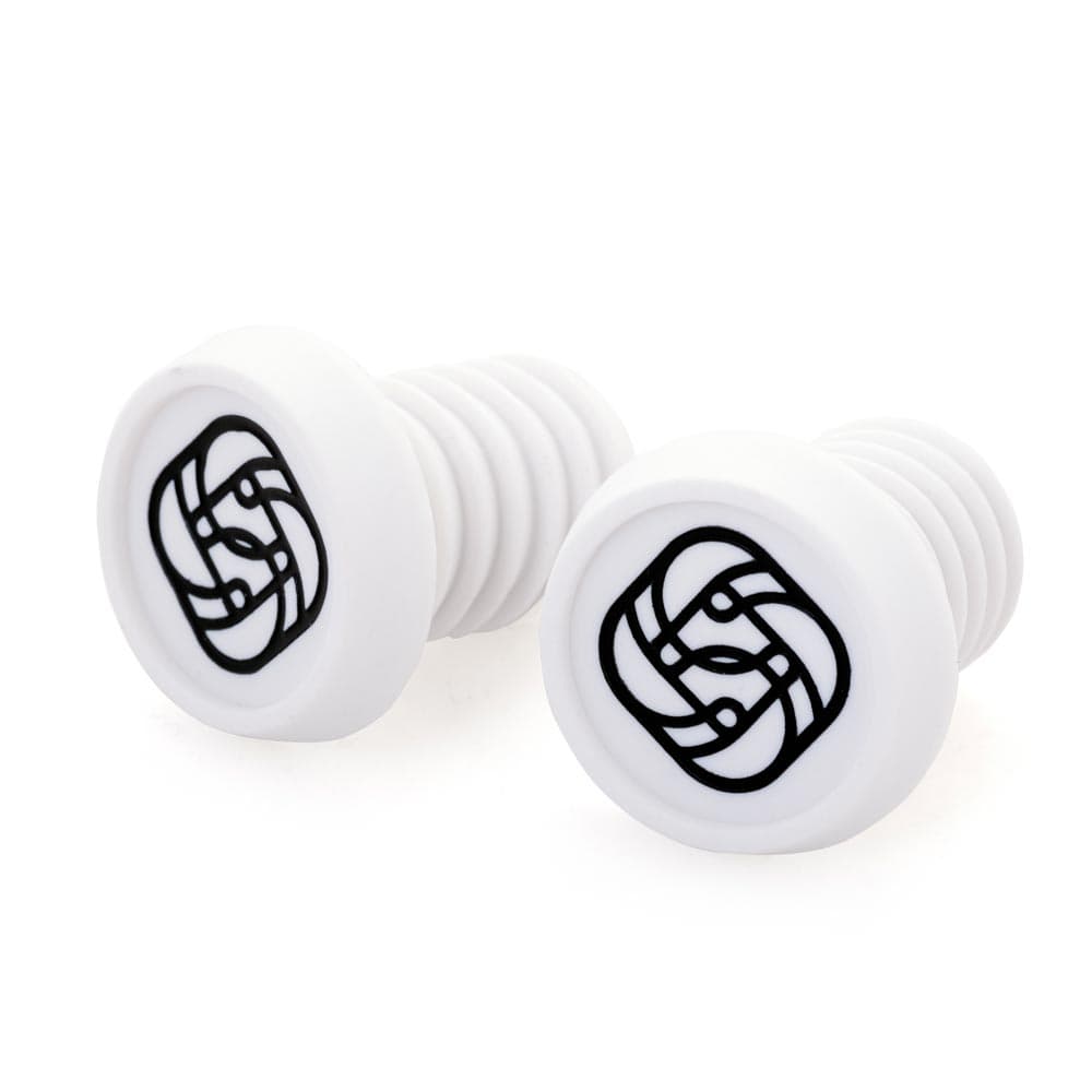 Gusset Grips BMX Push-In plugs White