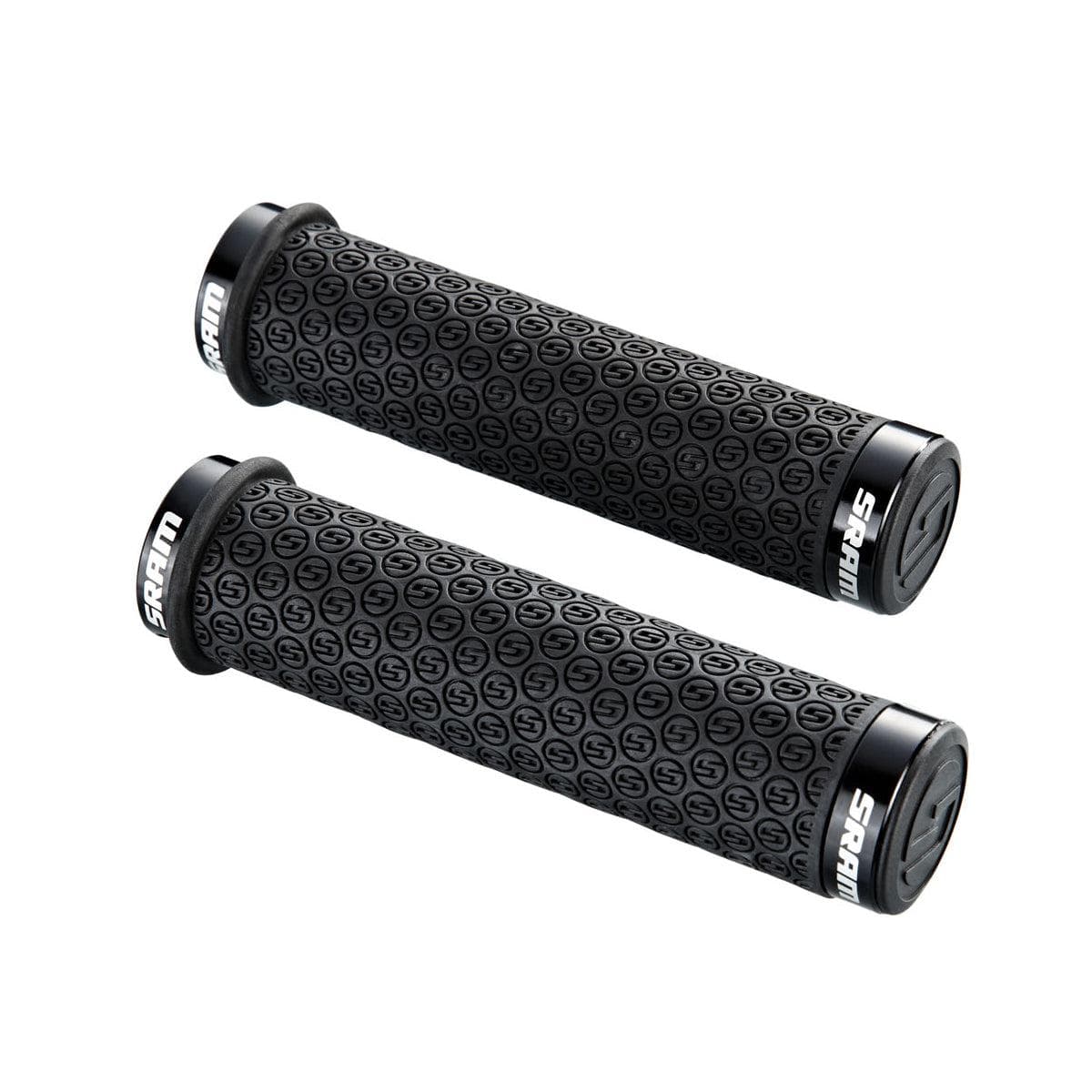 Sram Dh Silicone Locking Grips With Double Clamps & End Plugs: