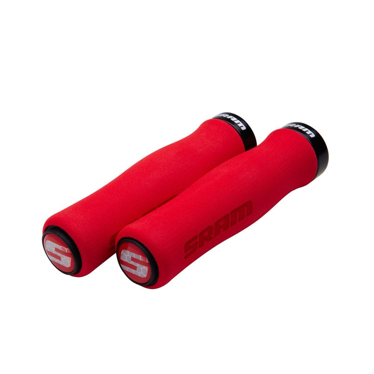 Sram Locking Grips Contour Foam 129mm With Clamps and End Plugs