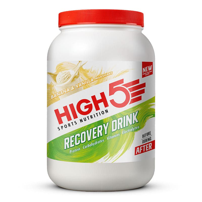 High5 High5 Recovery Drink Tub (1.6kg, Banana & Vanilla Milkshake)