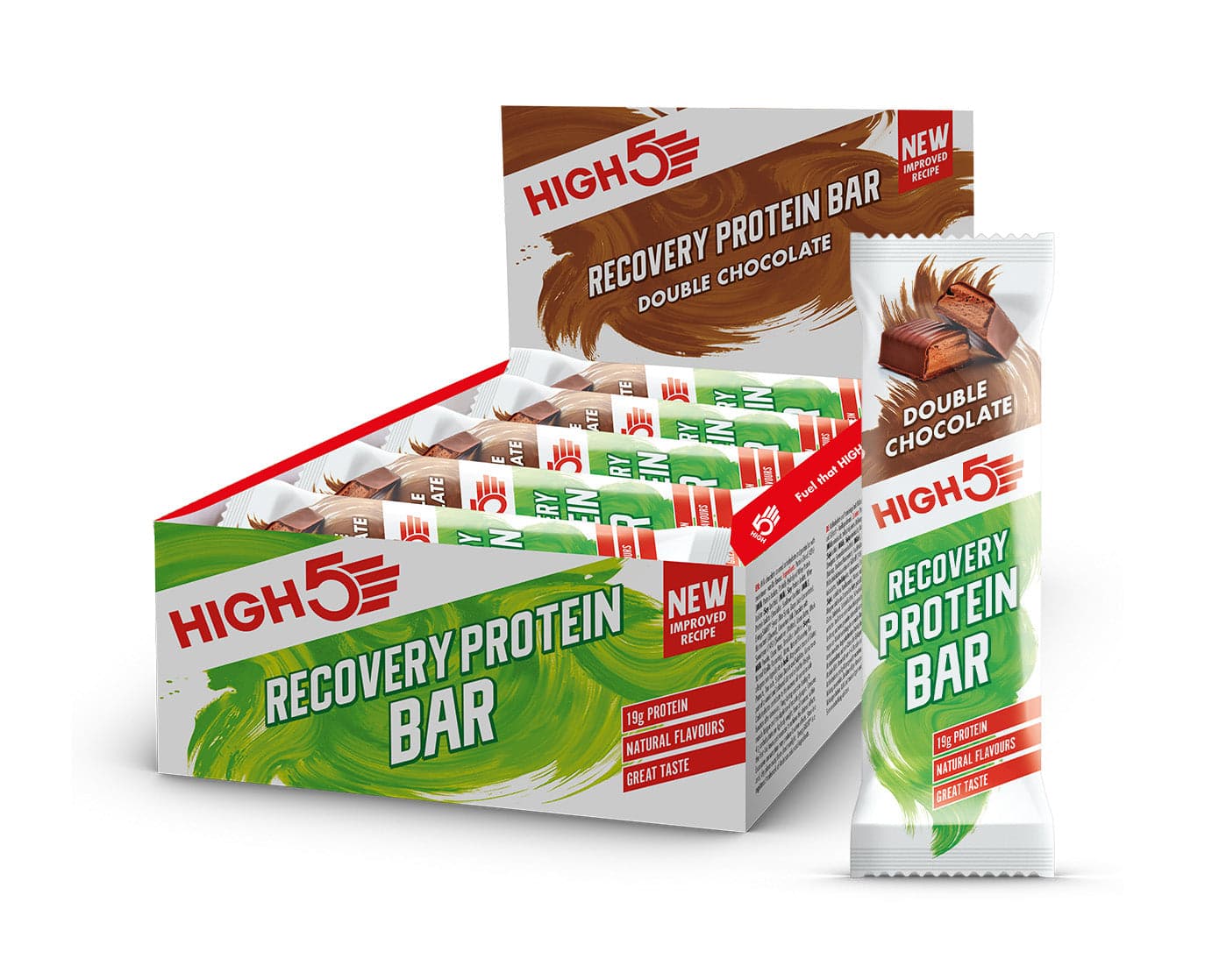 High5 Recovery Protein Bar (12 x 50g, Double Chocolate)