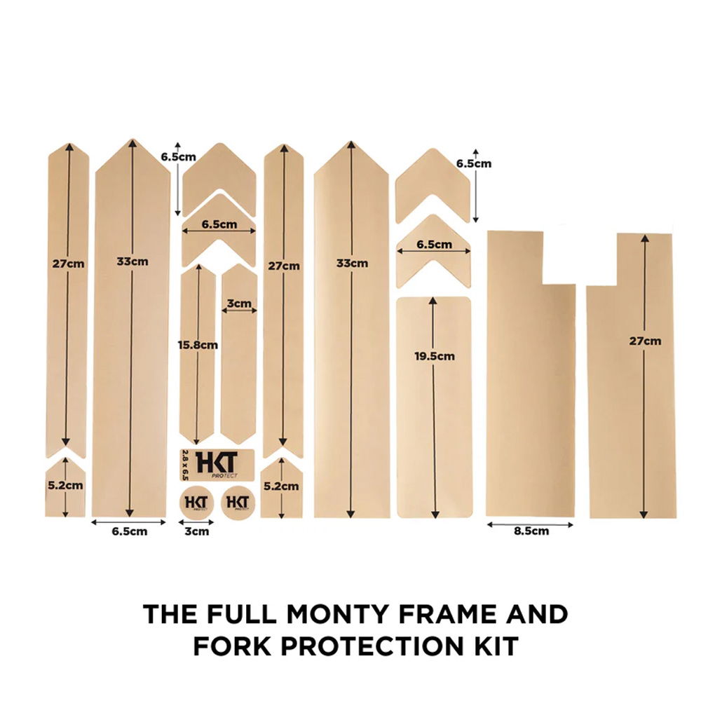 HKT - THE FULL MONTY, FRAME AND FORK KIT GLOSS CONTOUR, BLK