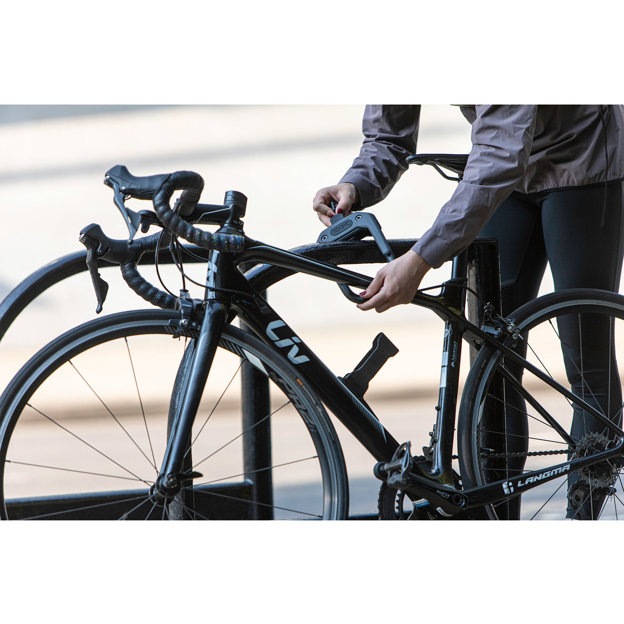 Hiplok Dx D Lock With Frame Clip: All Black