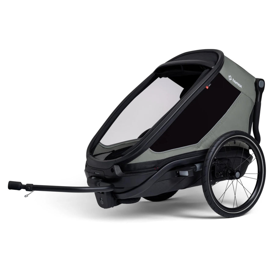 Hamax Outback Next Single Bicycle Trailer: GREEN