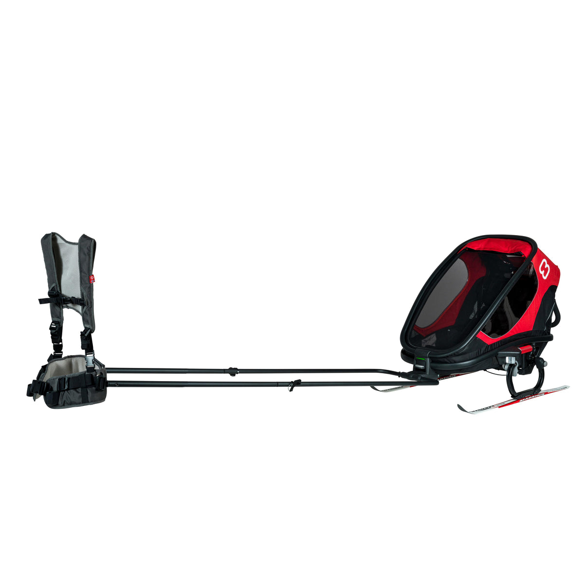 Hamax Outback Ski Set: BLACK