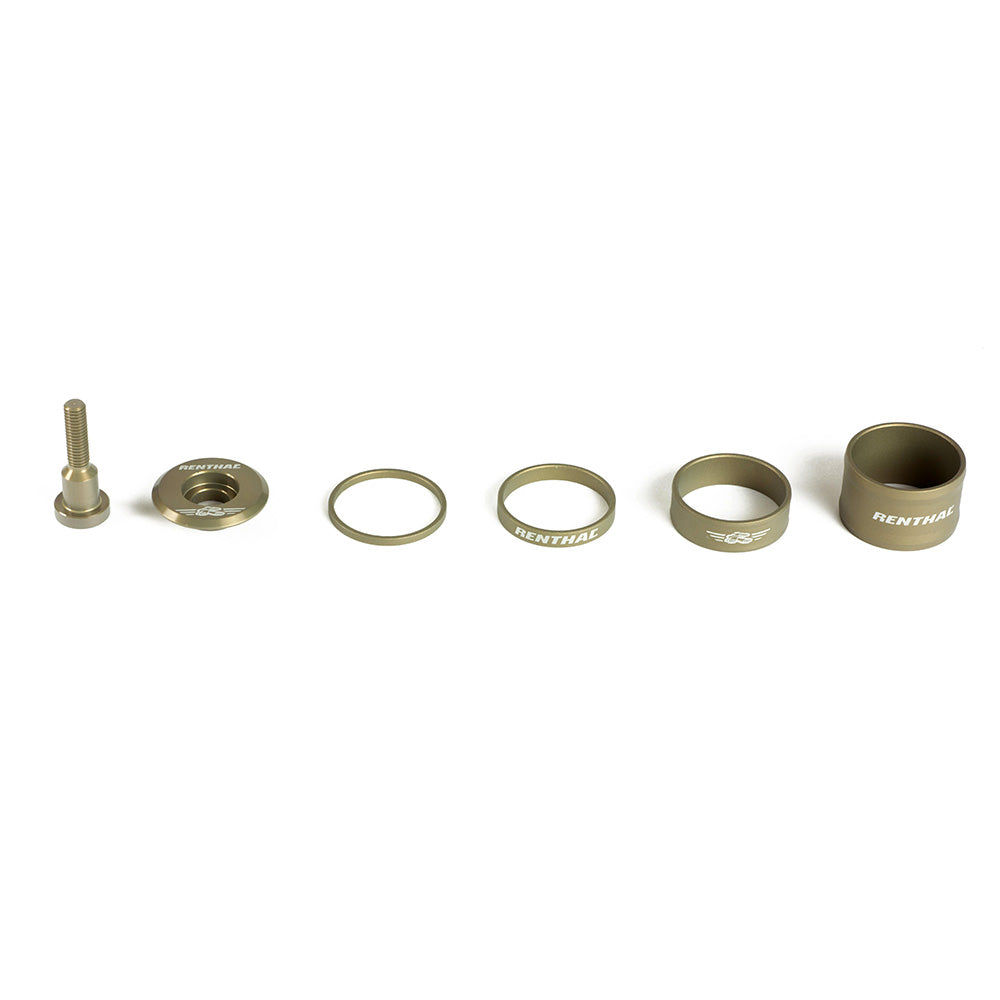 Renthal Headset Spacer & Top Cap Kit 11/8 Gold