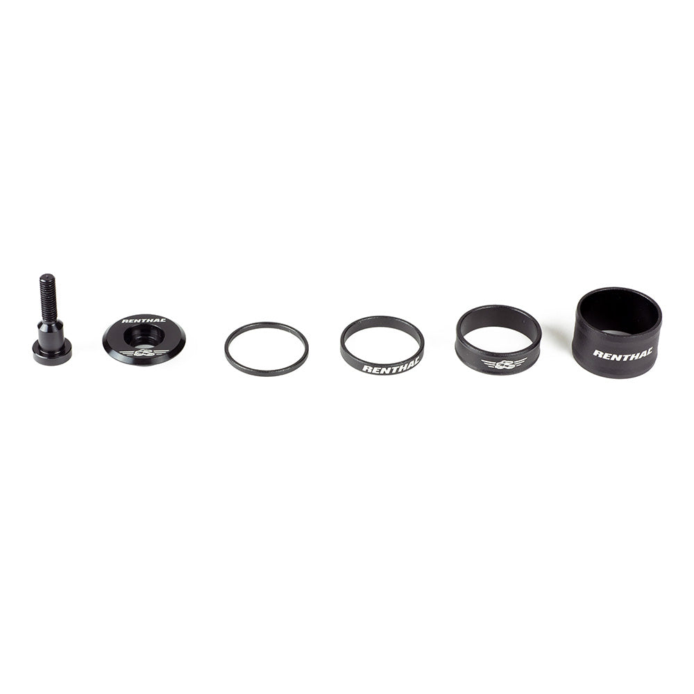 Renthal Headset Spacer & Top Cap Kit 11/8 Black