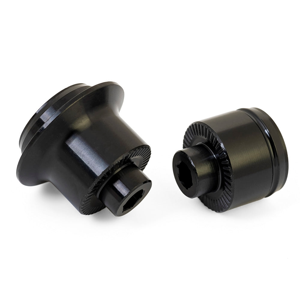 Halo SD6, MT6D, FAT 6D and RL II Rear Hub Axle End Caps Black QR