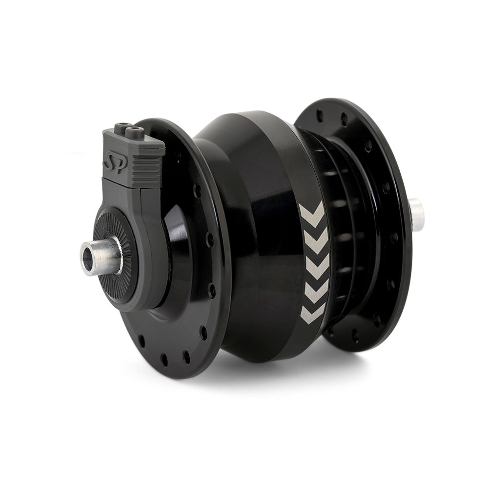 SP Dynamo SV8 Small Wheel Rim Brake Dyno Hub Black 28H
