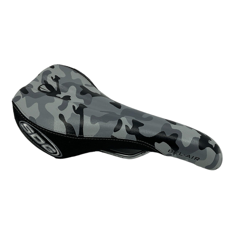 Load image into Gallery viewer, SDG Bel Air Cro-Mo Rail Saddle Snow Camo
