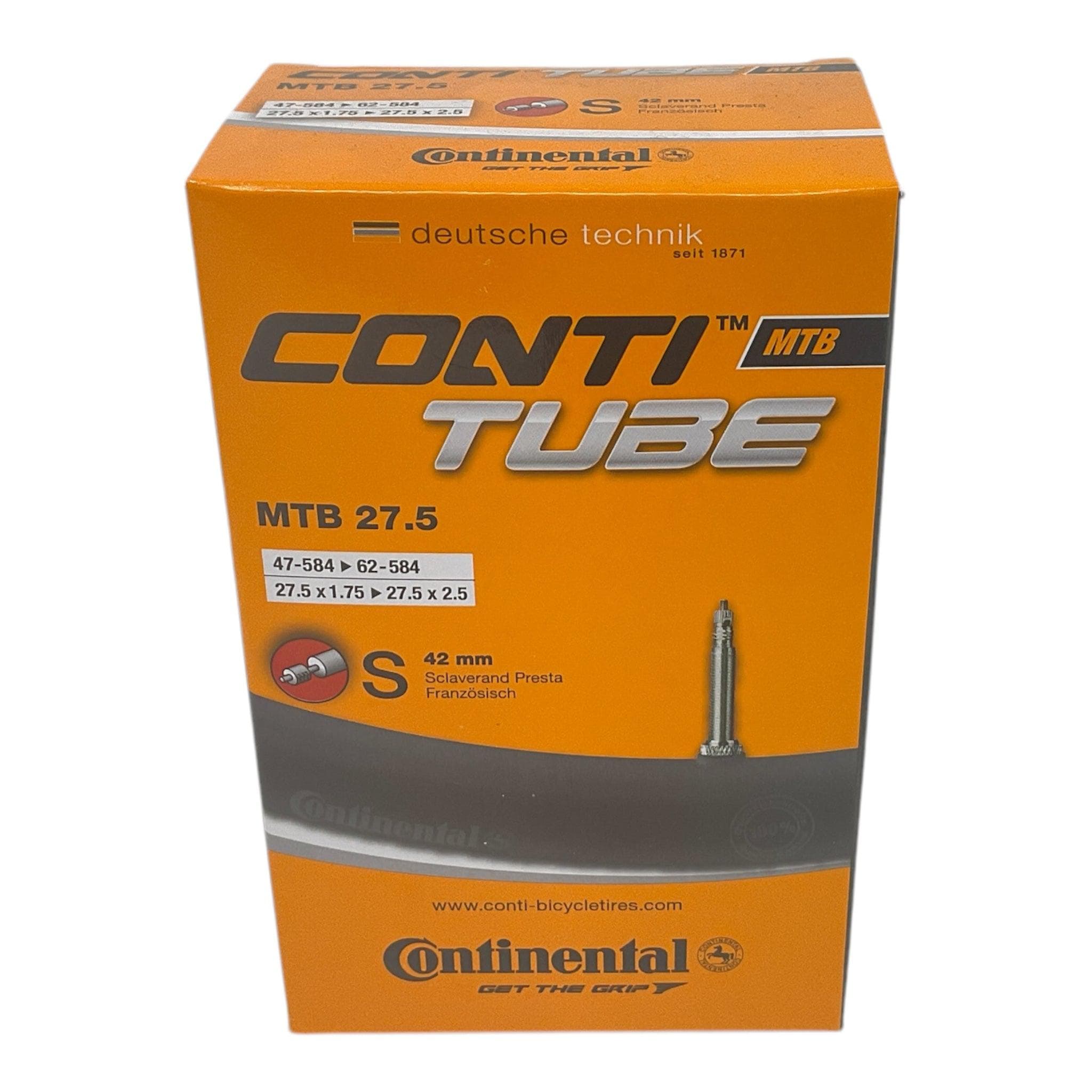 Continental MTB 27.5 x 1.75" - 2.50" 42mm Presta Valve Inner Tube - 0182311