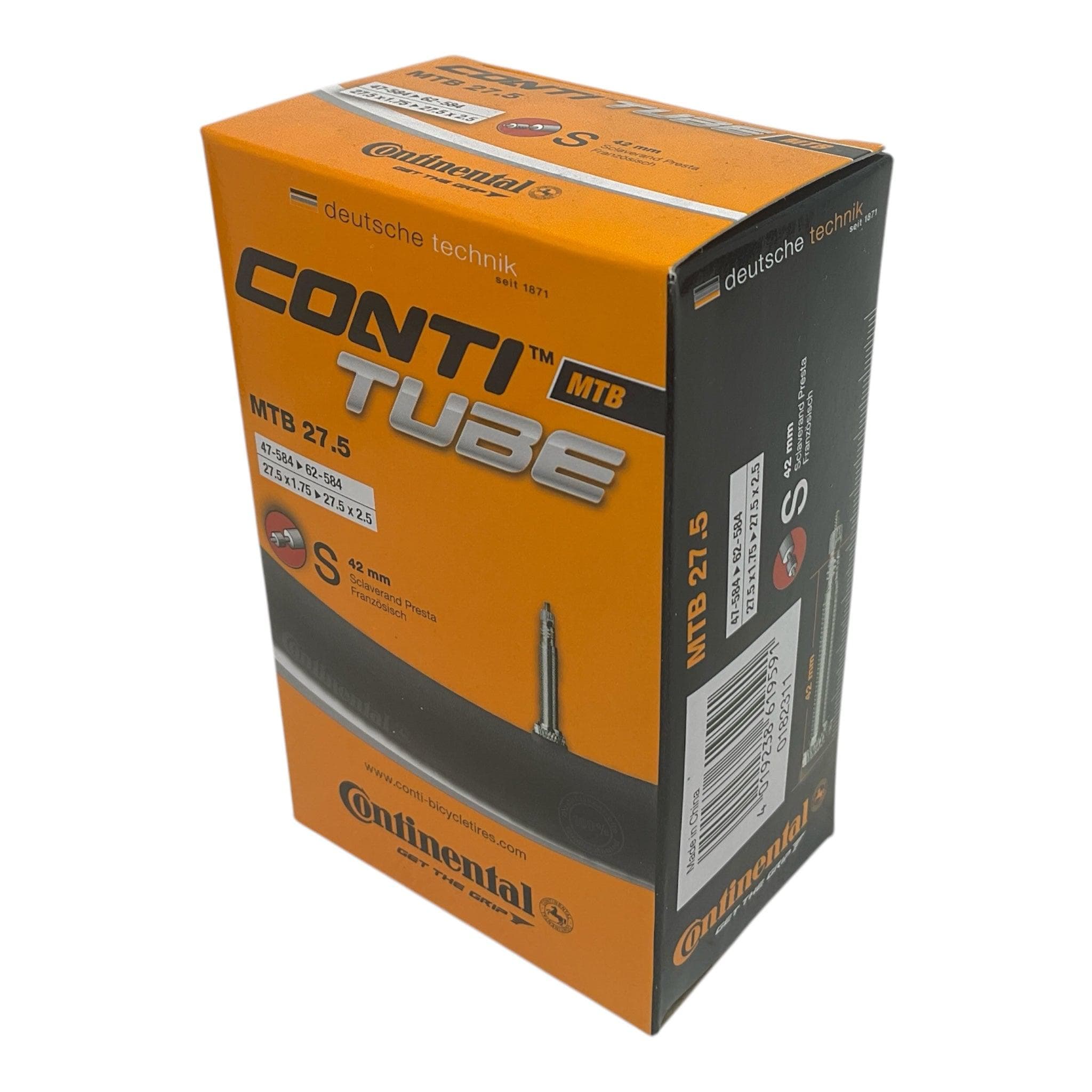 Continental MTB 27.5 x 1.75" - 2.50" 42mm Presta Valve Inner Tube - 0182311