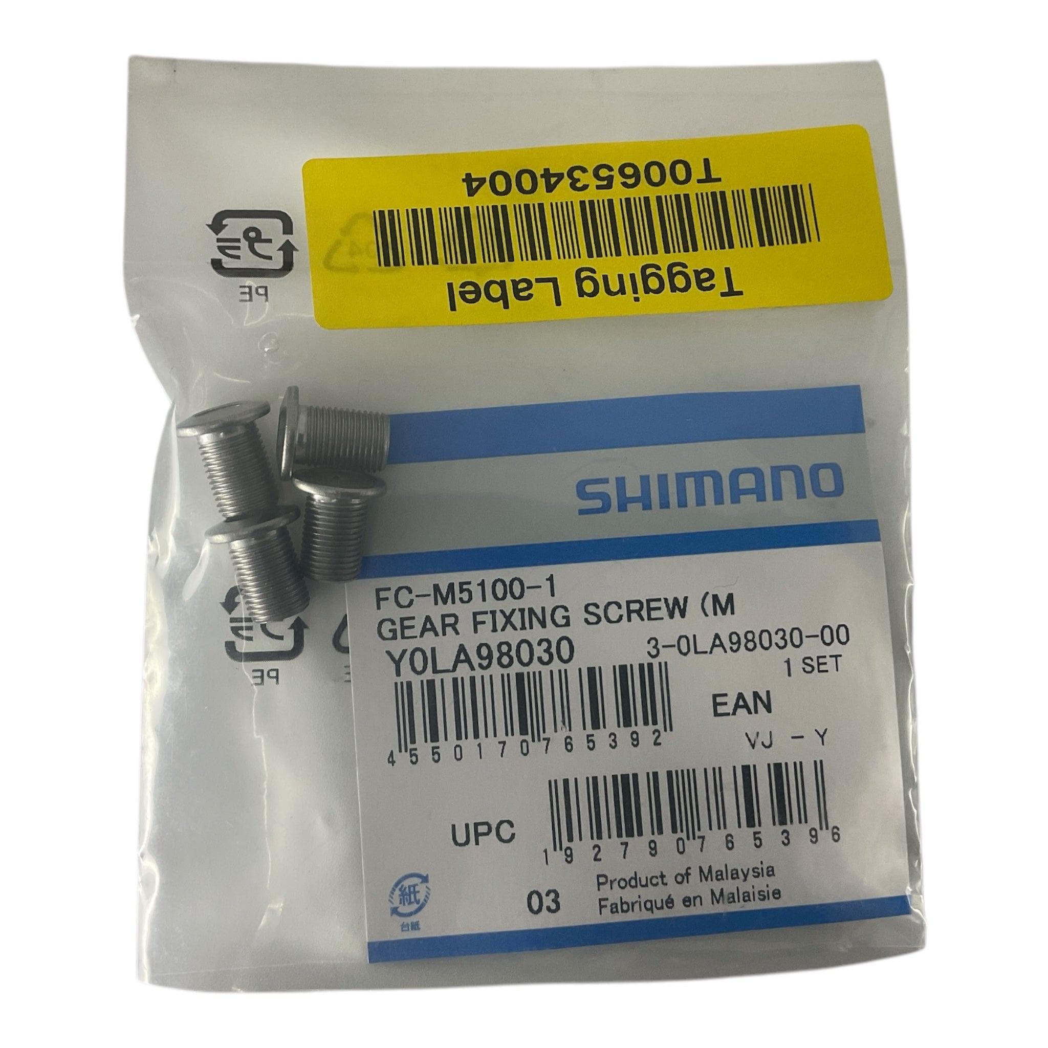 Shimano Spares FC-M5100-1 gear fixing screw M8 x 11.5 mm; pack of 4