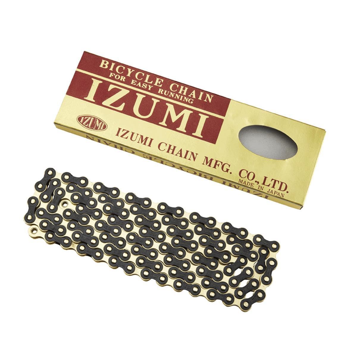 Izumi Standard Chain 1/2 X 116 Links Gold/Black: Gold/Black