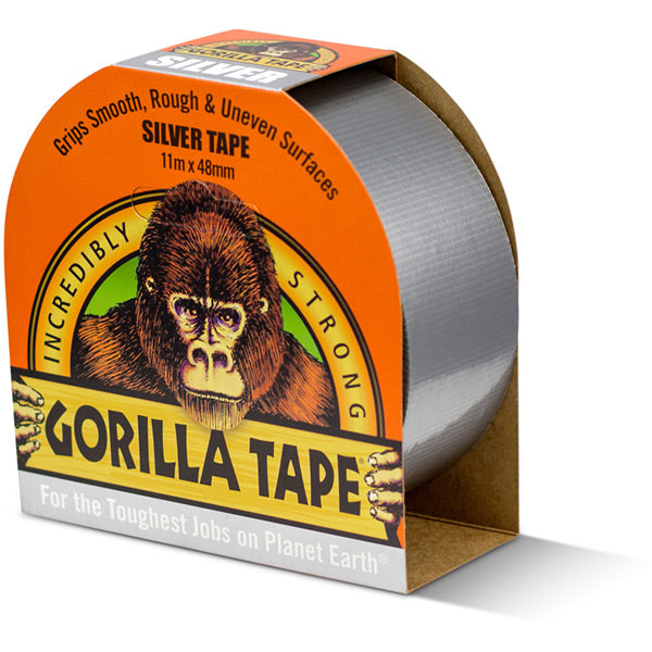 Gorilla Silver Tape 11m x 48mm - Pack of 6