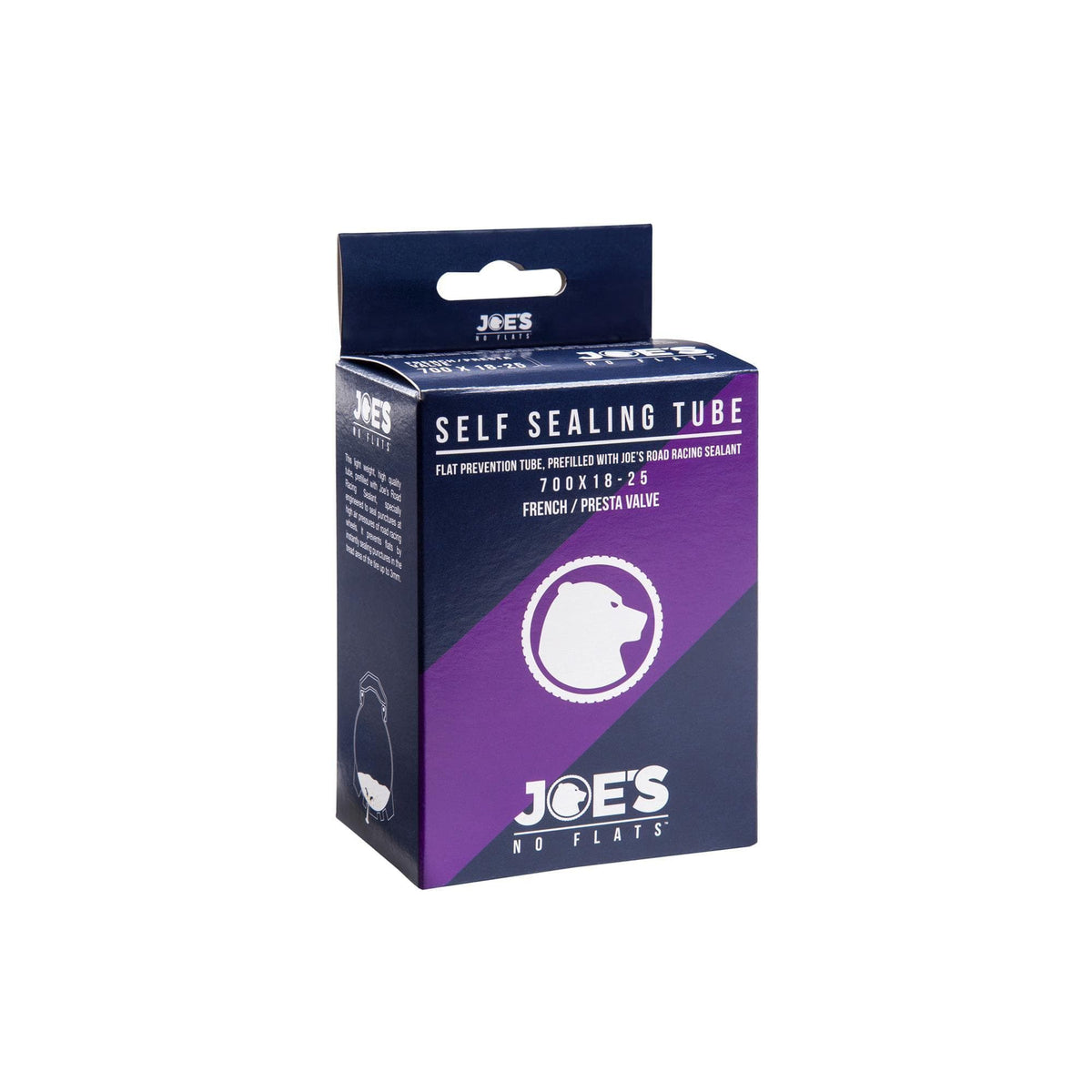 Joe'S No Flats Road Self Sealing Tube (700 X 18-25C 60Mm):  700 X 18-25C 60Mm