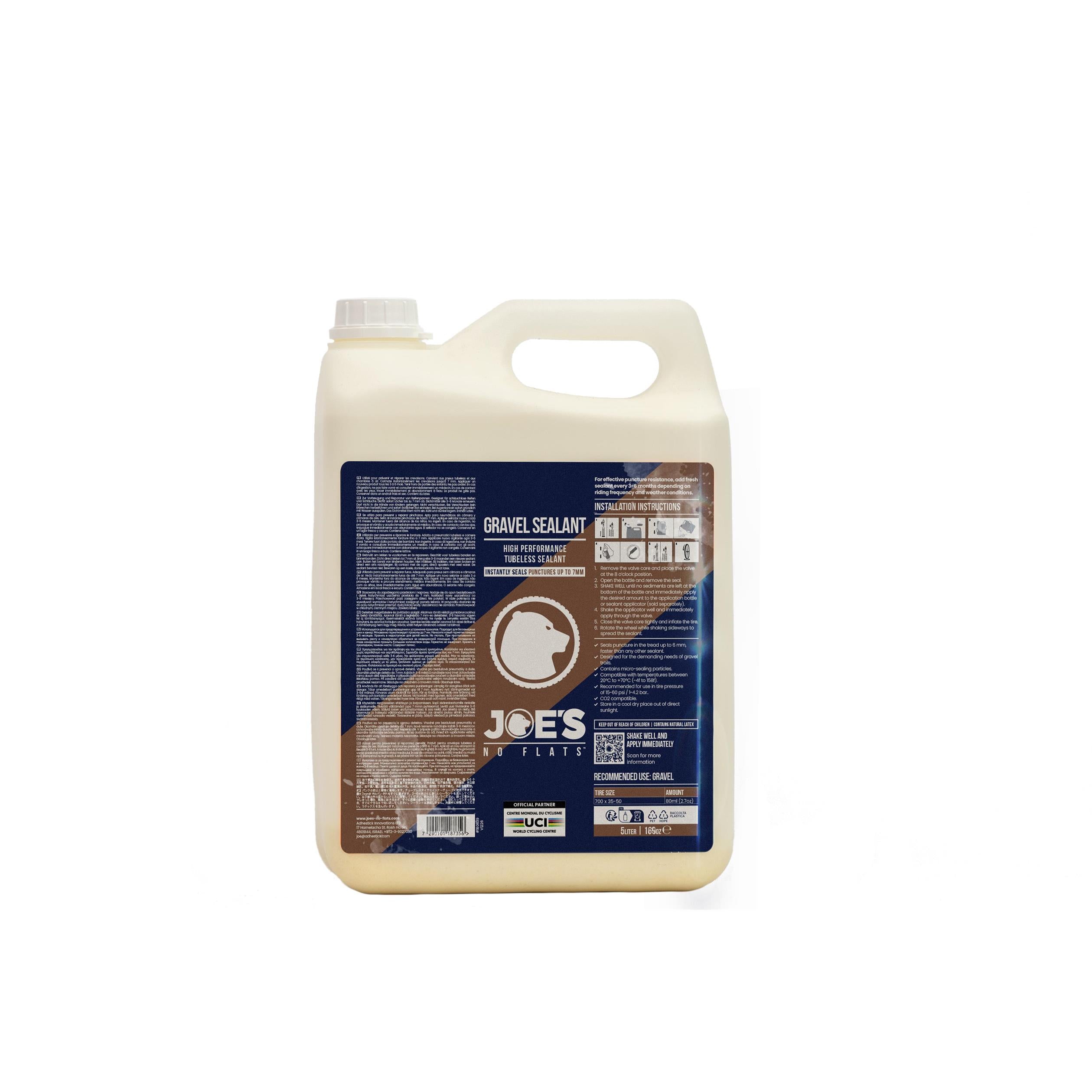 Joe's No Flats Gravel Sealant 5 Litre Jerry Can:  5L