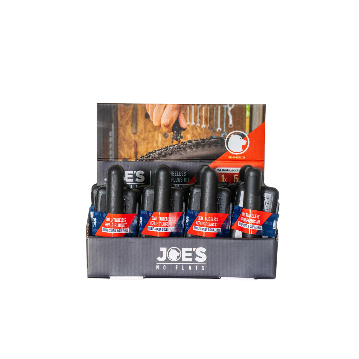 Joe's No Flats Dual Tubeless Repair Plug Kit: