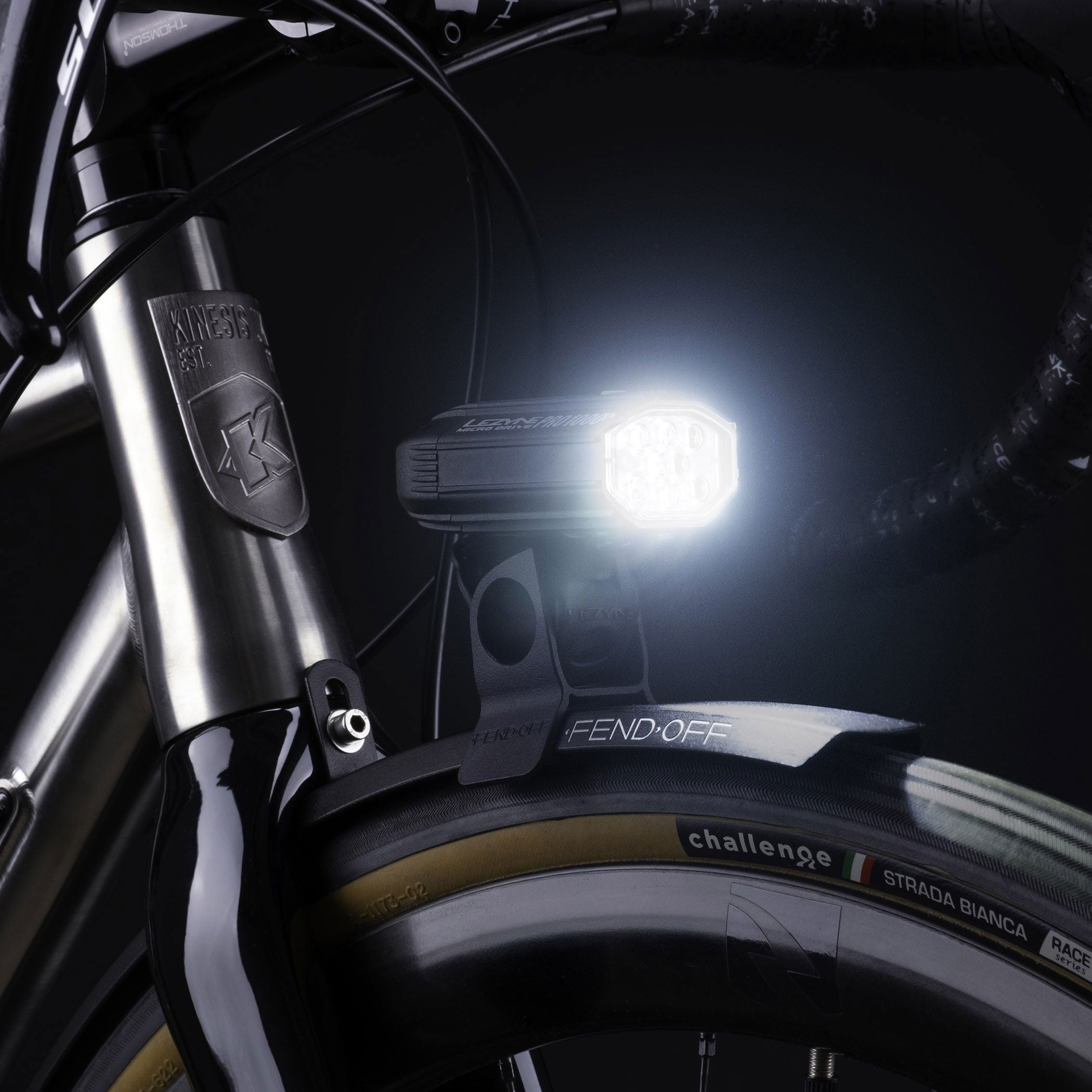 Lezyne Micro Drive Pro 1000+ Front  Satin Black