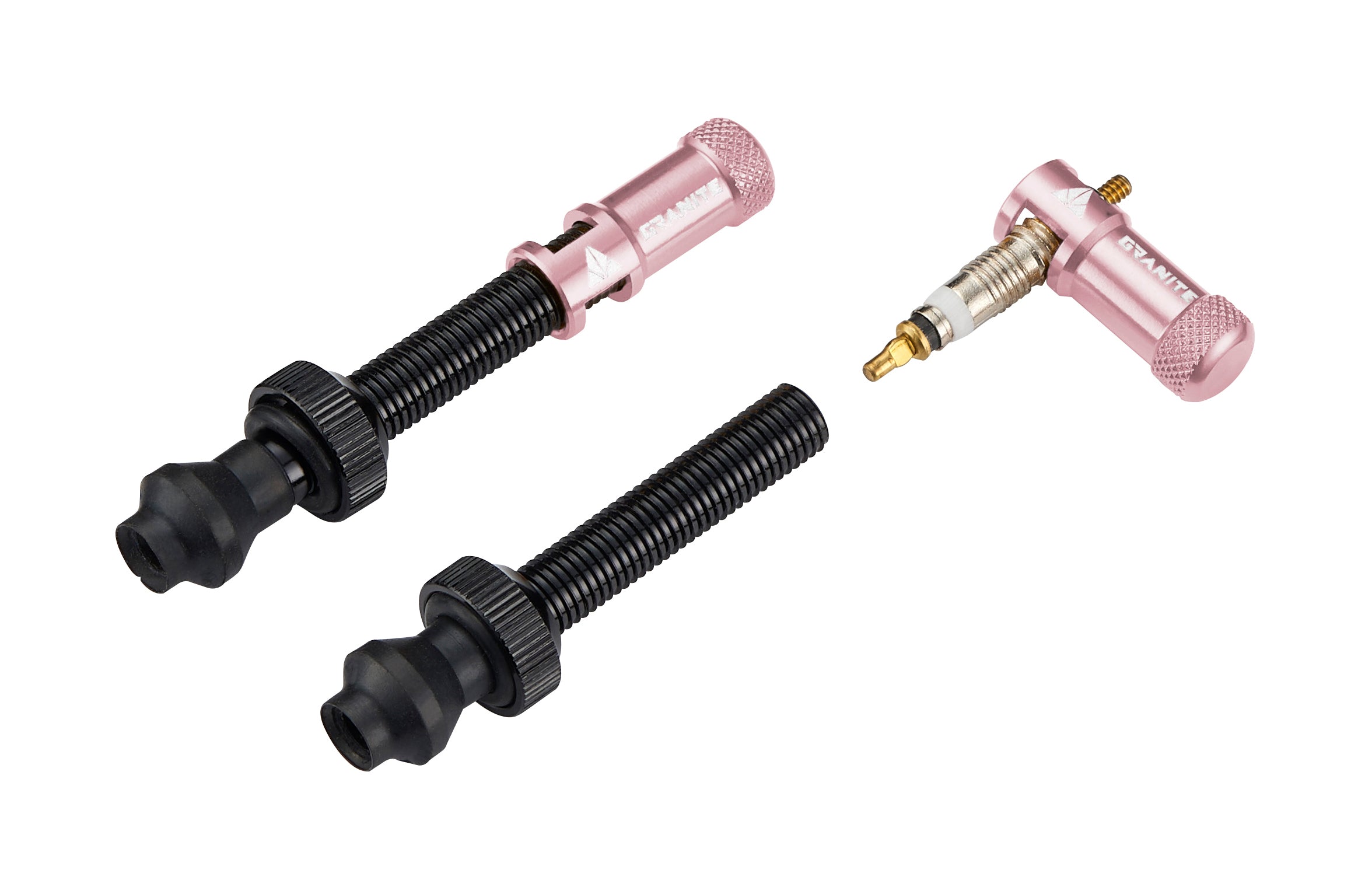Granite Granite JUICY NIPPLE 44mm Valve Cap & Tool (+valve, Pink) -
