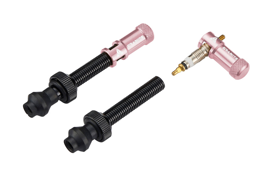Granite Granite JUICY NIPPLE 44mm Valve Cap & Tool (+valve, Pink) -