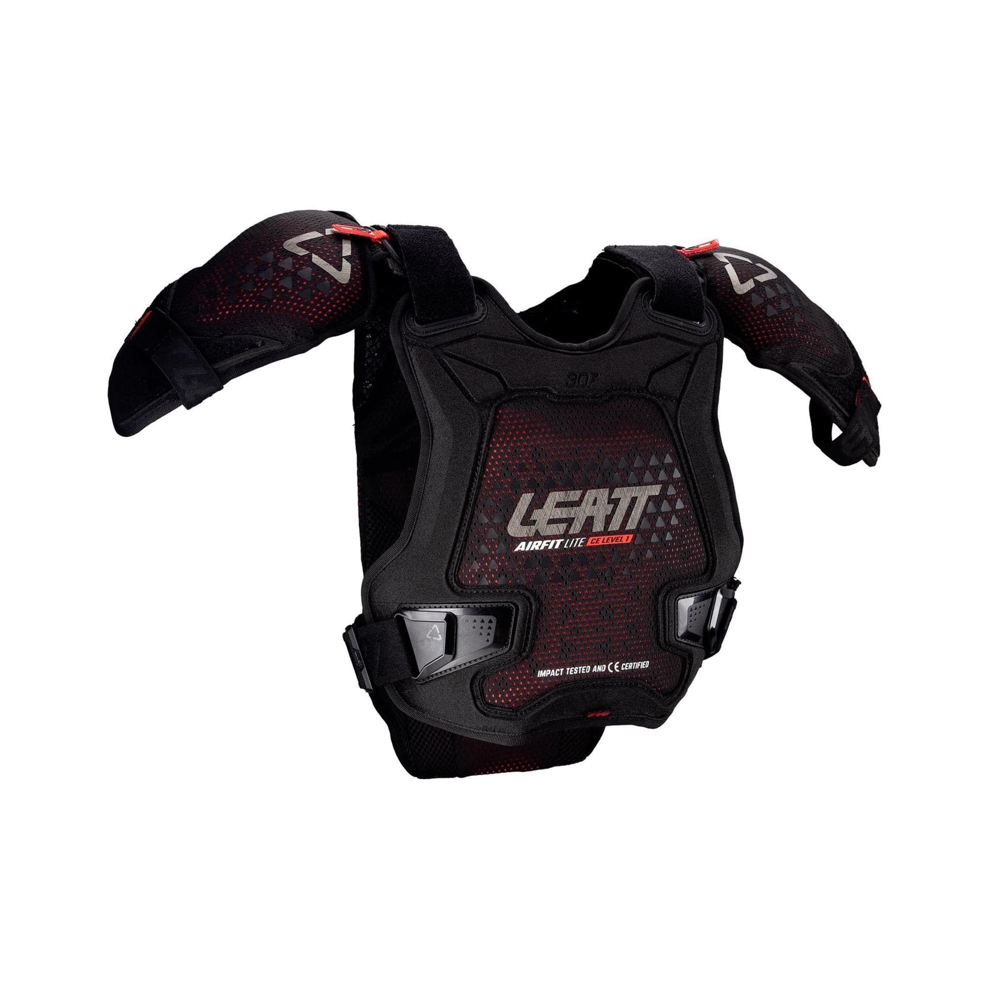 Leatt 3DF AirFit Evo Pro JR Chest Protector 2026: BLACK S/M