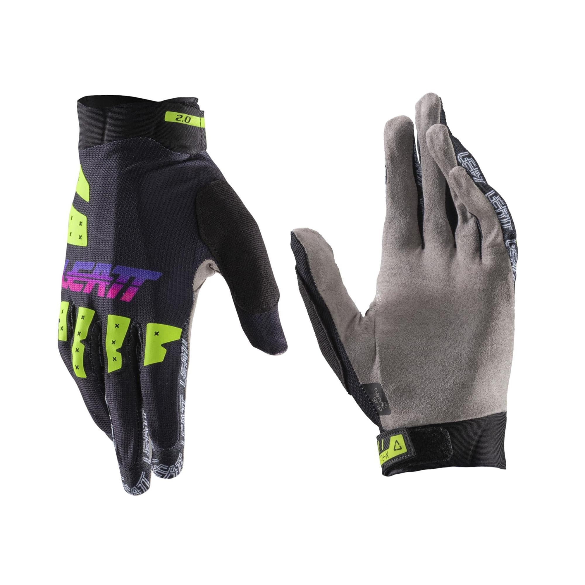Leatt X-Flow MTB 2.0 Gloves 2026: NEON BLACK S