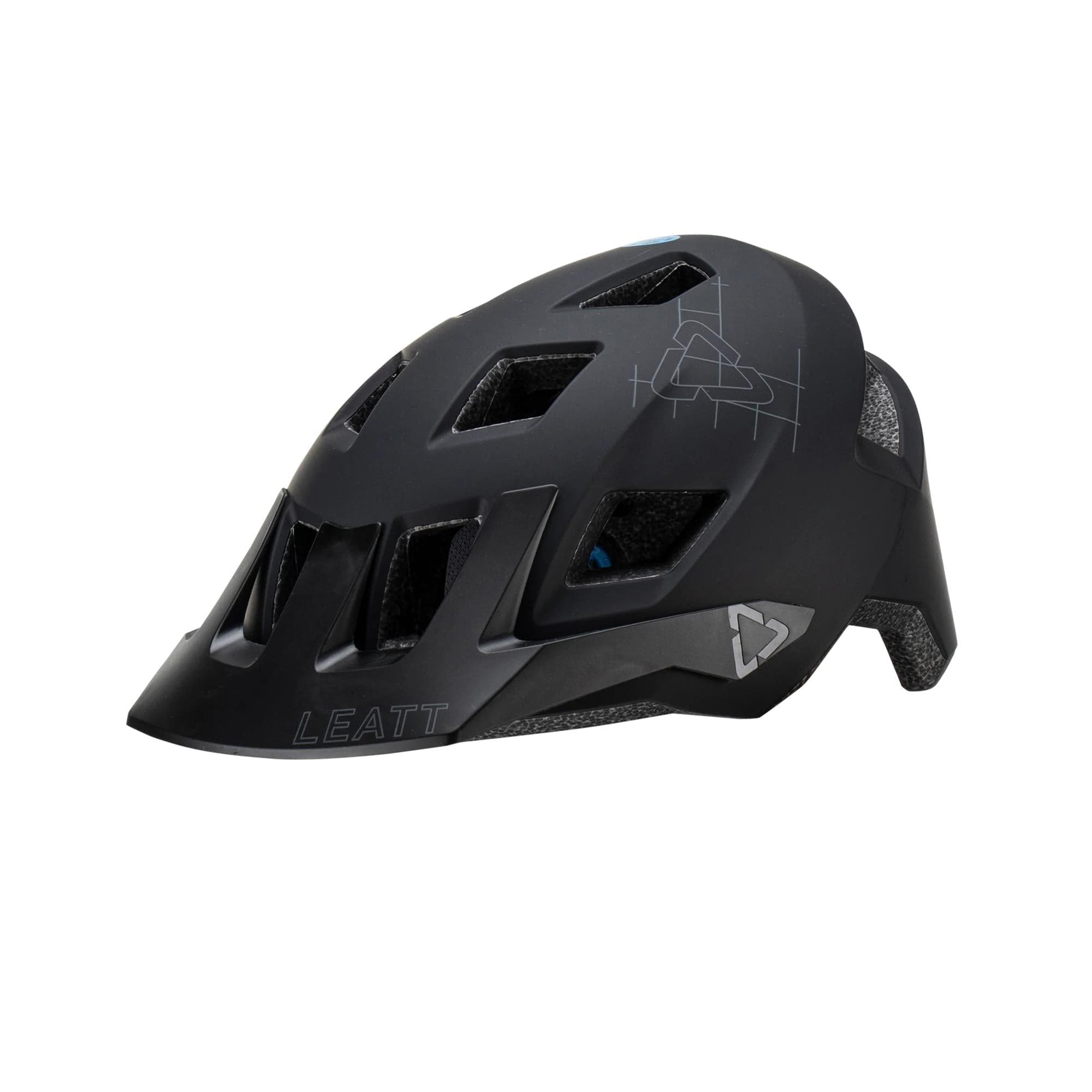 Leatt All Mtn 1.0 MTB  Helmet 2025: STEALTH S 51-55CM