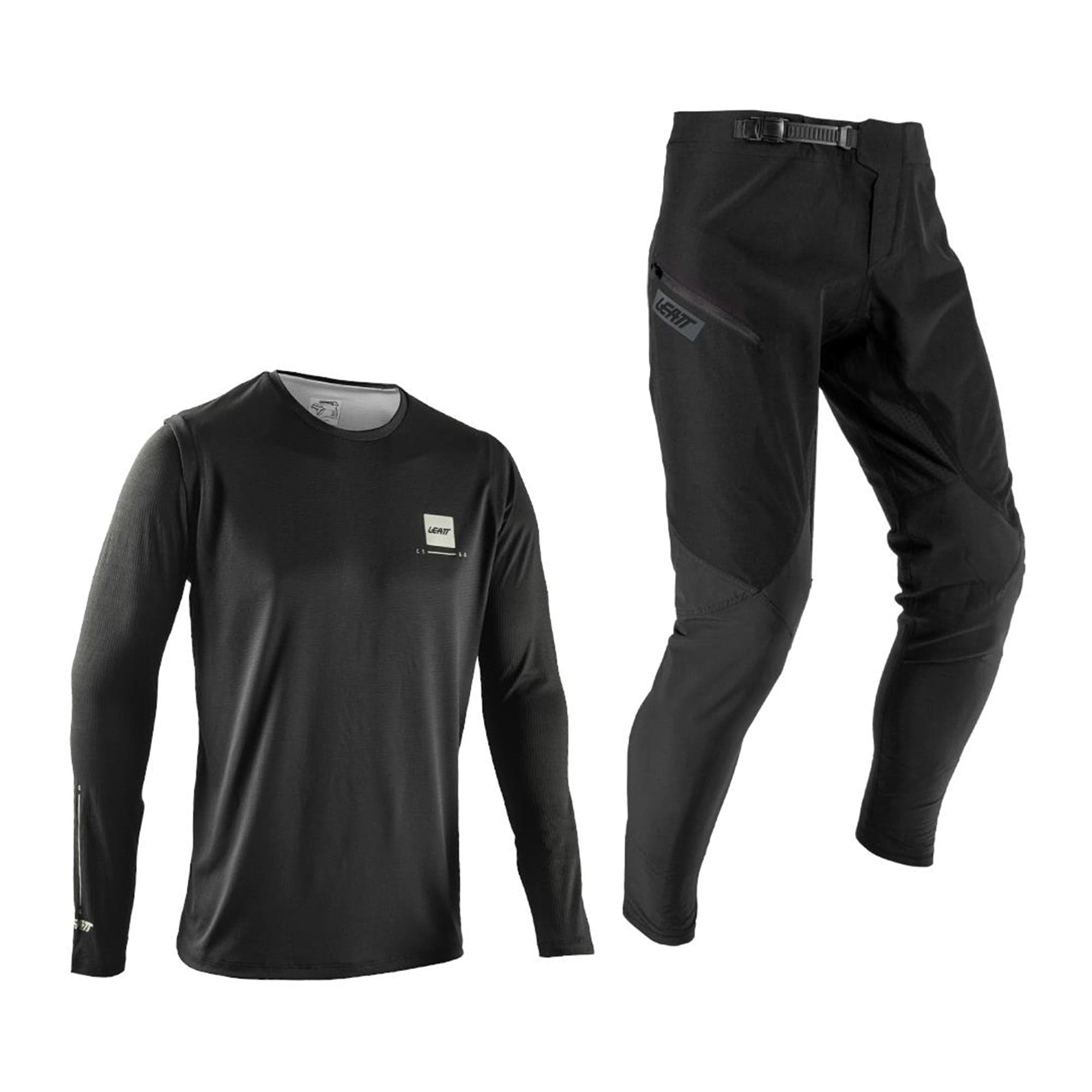 Leatt Gravity 1.0 Junior MTB Ride Kit V26 2026: GHOST BLACK XS