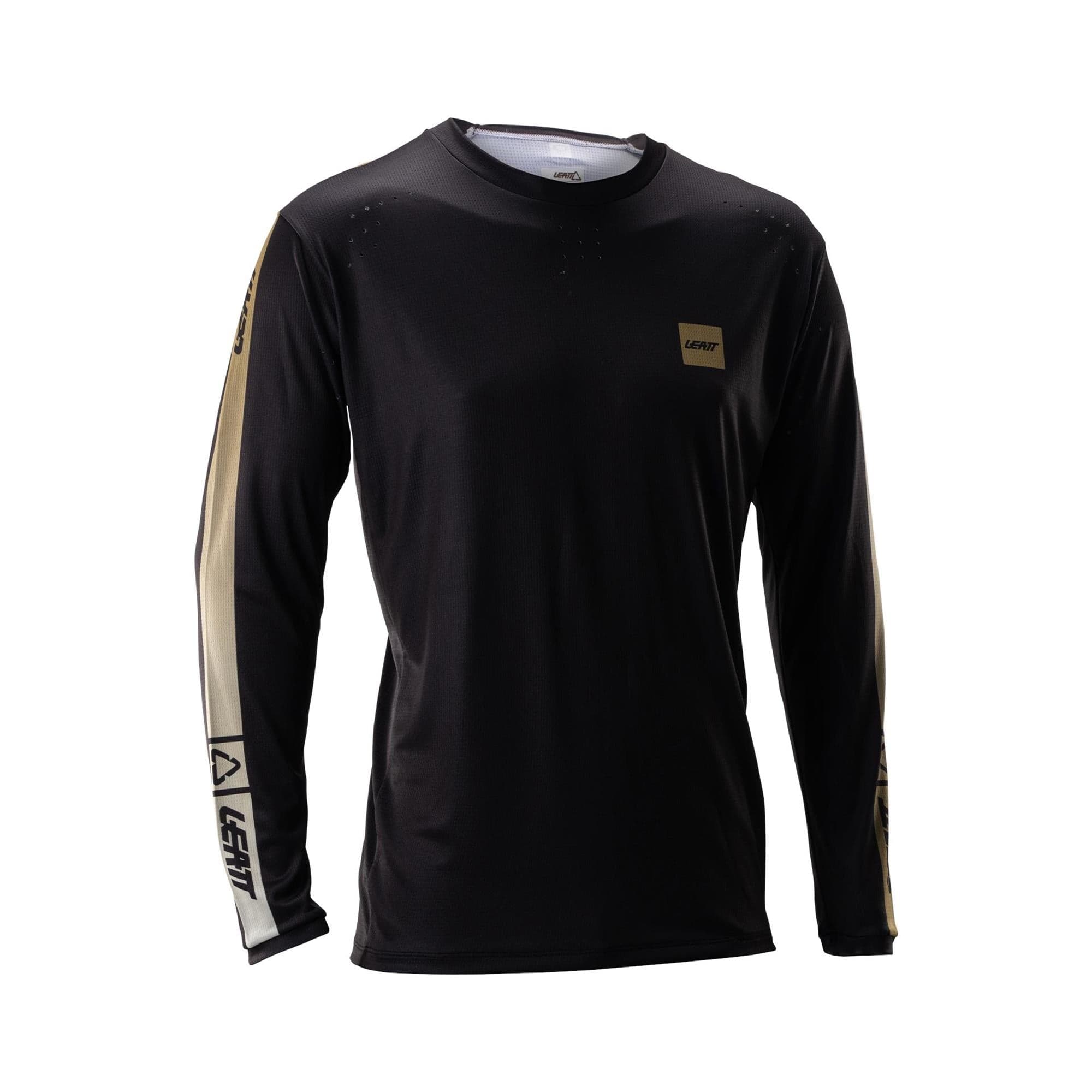 Leatt Gravity 4.0 MTB Long Sleeve Jersey V26 2026: STRIPE BLACK L