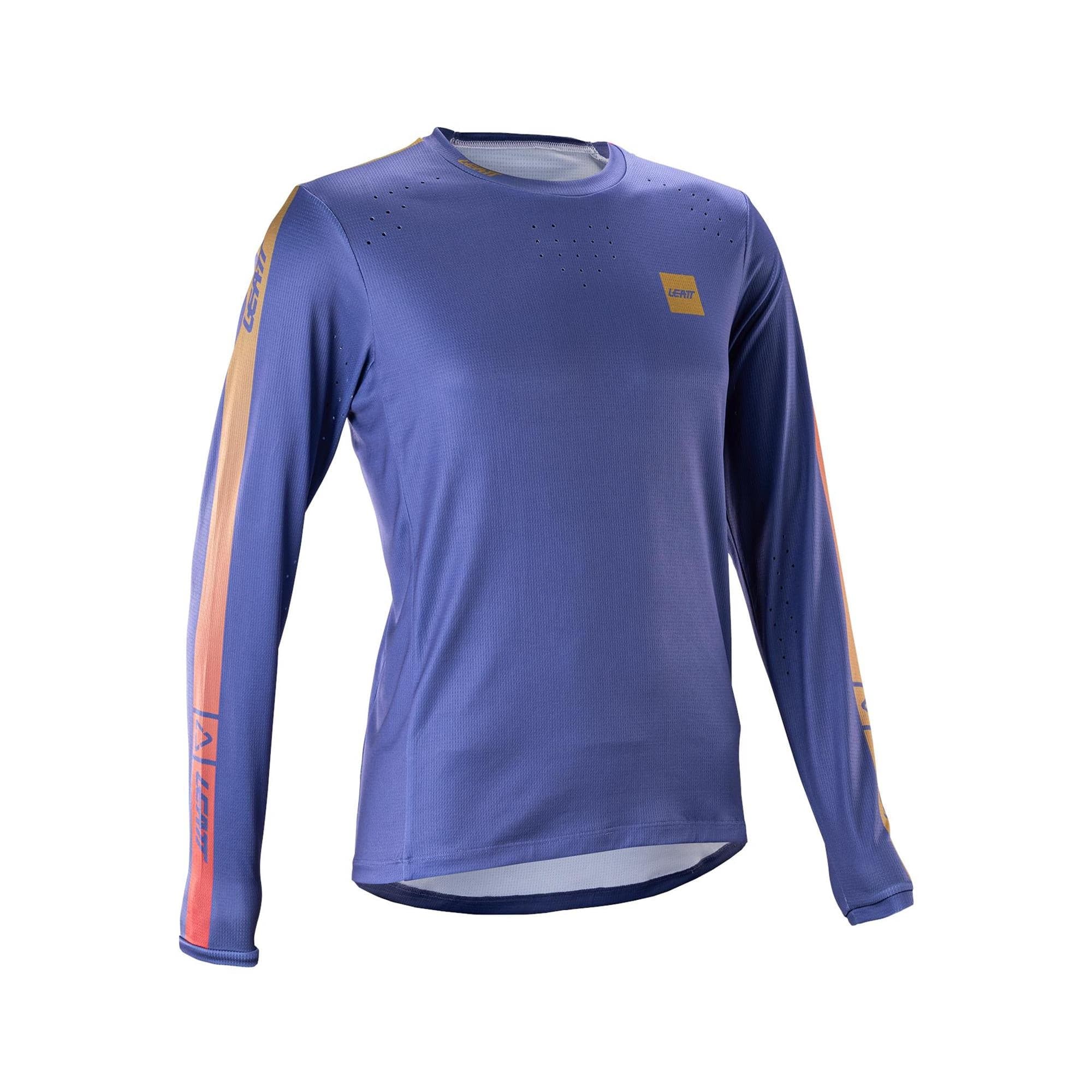 Leatt Gravity 4.0 MTB Womens Long Sleeve Jersey V26 2026: COSMIC BLUE S