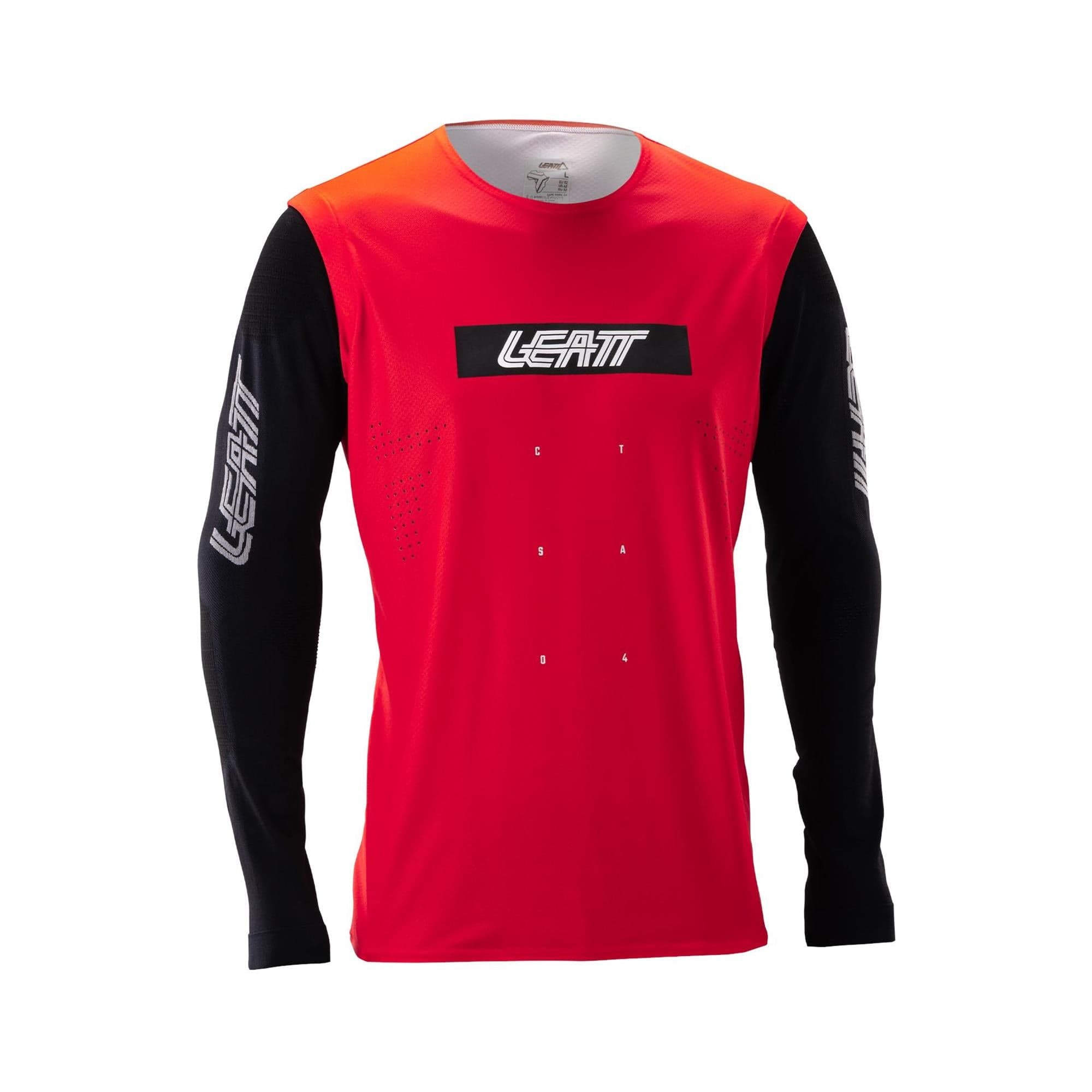 Leatt Gravity 8.0 MTB Jersey V26 2026: RACE RED XL